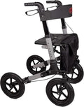 Antar Reise Rollator mit Luftbereifung, mehrfach faltbar für den Transport. AT51036 : Drogerie &amp; Körperpflege
