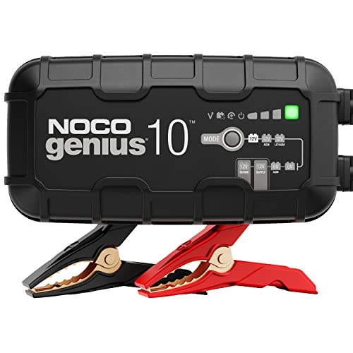 NOCO GENIUS10: 10A Intelligentes Batterieladegerät, 6V/12V Ladegerät, Erhaltungsladegerät und Desulfator mit Temperaturkompensation : Auto &amp; Motorrad