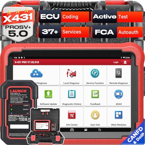 LAUNCH X431 PROS V  5.0, 2024 Brandneu OBD2 diagnosegerät, OE Level Vollsystem Diagnosegerät KFZ, mit 37  Sonderfunktionen, Bi Directional Control, IMMO Service, Schlüsselprogrammierung, ECU Codierung : Auto &amp; Motorrad