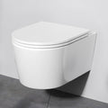 AM.PM Func   Spülrandlos Hänge WC, Tiefspül Toilette FlashClean, Wand WC mit Toilettendeckel mit Absenkautomatik, Hänge Toilette aus Keramik, Weiß, 49 cm lang : Baumarkt