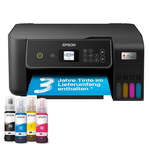 Epson EcoTank ET 2870 A4 Multifunktions Wi Fi Tintentankdrucker, mit einem im Lieferumfang enthaltenen Vorrat an Tinten bis zu 3 Jahren: Computer &amp; Zubehör