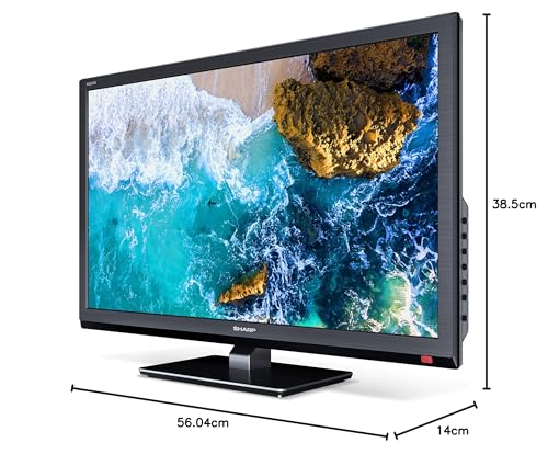 SHARP 24EA4E LED TV 60 cm (24 Zoll) HD Ready Fernseher (HDMI, USB, HD Tuner), Schwarz [Energieklasse E] [Energieklasse E] : Elektronik &amp; Foto