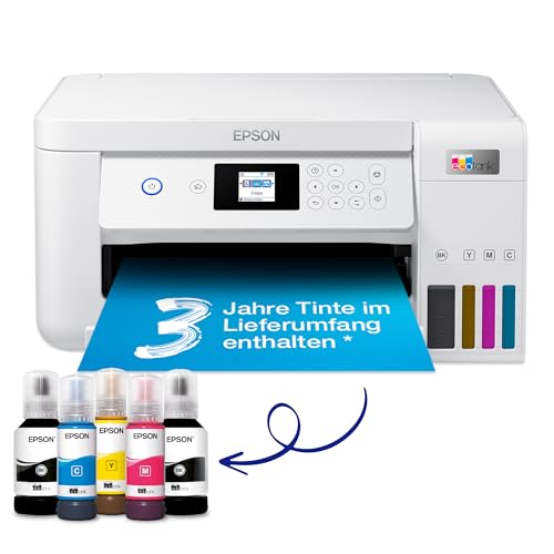 Epson EcoTank ET 2856 A4 Multifunktions Wi Fi Tintentankdrucker, mit einem im Lieferumfang enthaltenen Vorrat an Tinten bis zu 3 Jahren: Computer &amp; Zubehör
